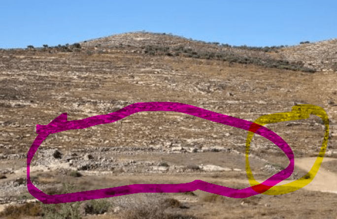 ancient Shiloh in Israel marking the Tabernacle site  and entrance area where Eli saw Hannah praying 